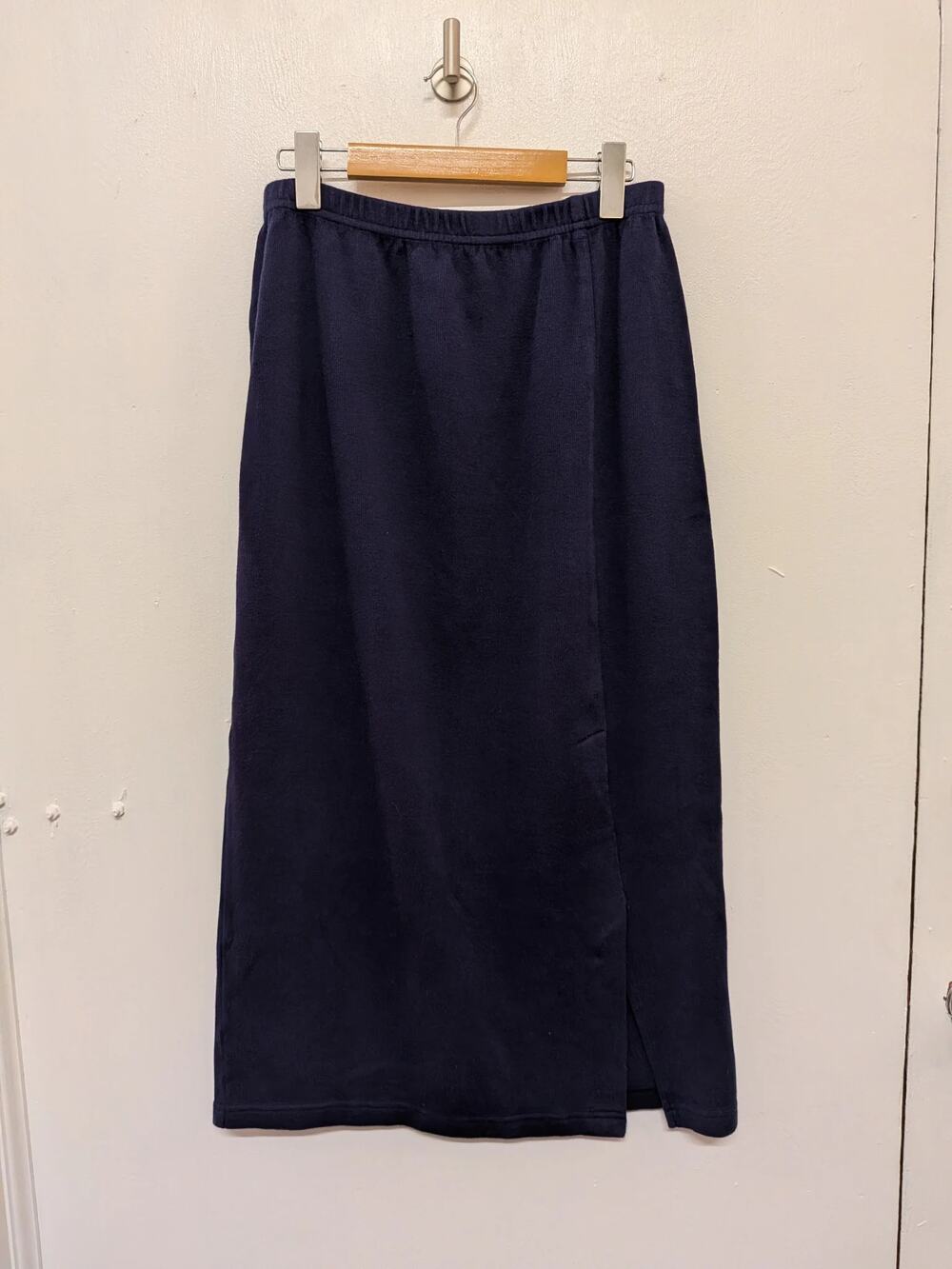 Satori Knit Midi Skirt In Navy, Size L